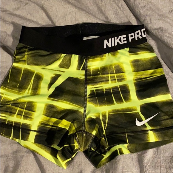 Nike | Shorts | Nike Pro Shorts Neon 